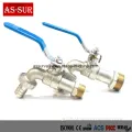 Non-Polished Brass Taps Zinc Alloy Brass Bibcock Water Tap Faucet ASbb007 Manufactory